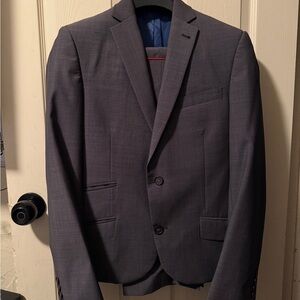 Ted Baker London Gray Suit with Notched Lapel